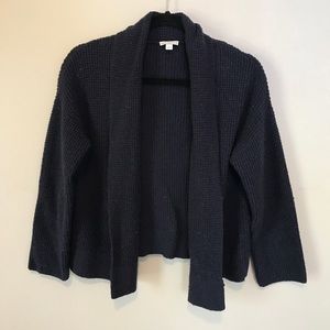 Navy cropped cardigan